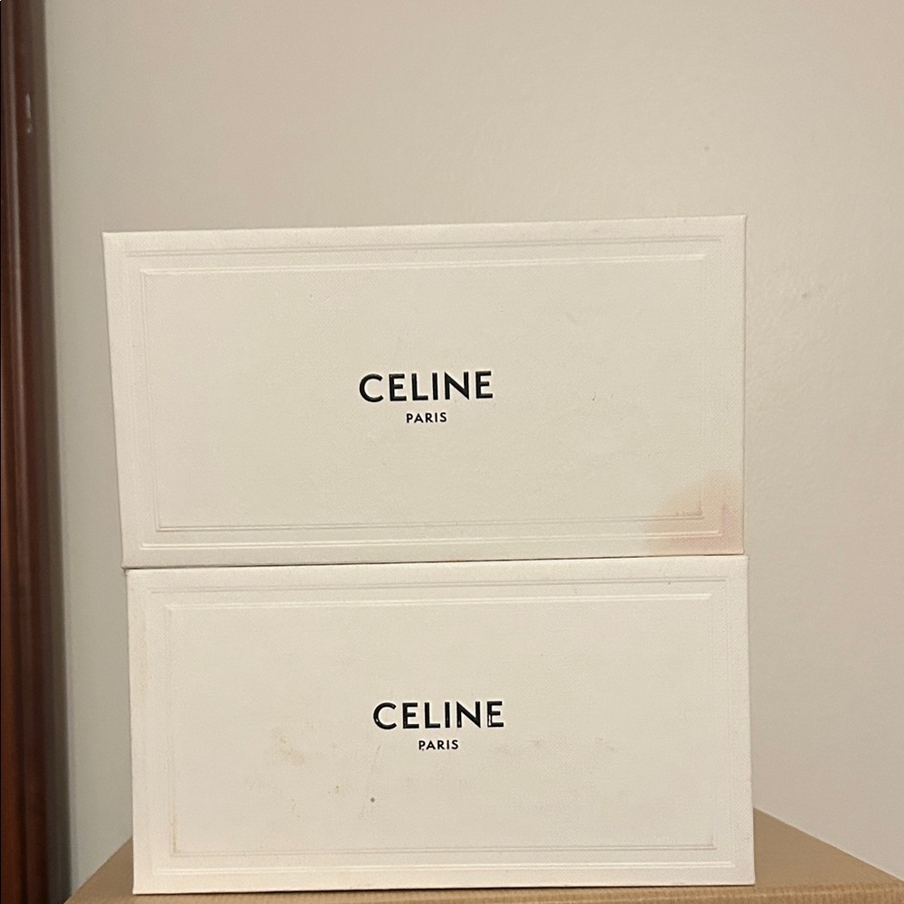 Two Celine White sun glasses box. Some marks on boxes